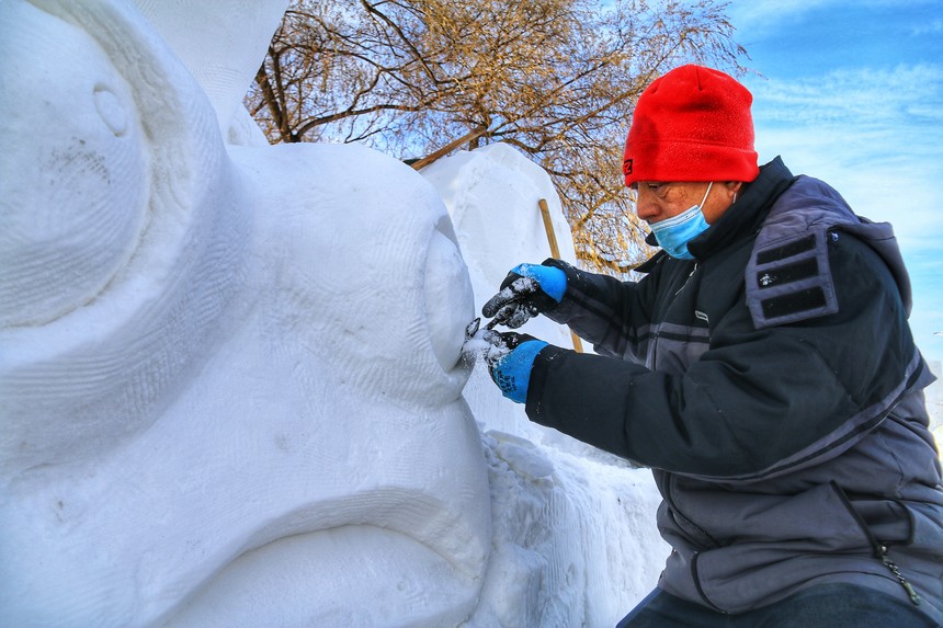 佳木斯市“冰雪大世界”緊鑼密鼓建設中
